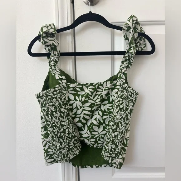 Abercrombie & Fitch Green Leaf Poplin - Picture 5 of 7